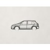 Minimalistický obraz Škoda Fabia (Farba obrazu Čierna)