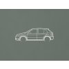 Minimalistický obraz Škoda Fabia (Farba obrazu Biela)