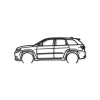 Obraz Jeep Grand Cherokee (Farba obrazu Sivá, Rozmer obrazu 21,5 x 60 cm)