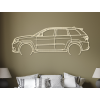 Obraz Jeep Grand Cherokee (Farba obrazu Sivá, Rozmer obrazu 21,5 x 60 cm)