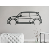 Nálepka Mini Cooper 13 (Farba obrazu Sivá, Rozmer obrazu 22,5 x 60 cm)