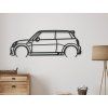 Nálepka Mini Cooper 13 (Farba obrazu Sivá, Rozmer obrazu 22,5 x 60 cm)