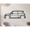 Nálepka Mini Cooper 13 (Farba obrazu Sivá, Rozmer obrazu 22,5 x 60 cm)