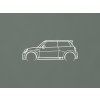 Nálepka Mini Cooper 13 (Farba obrazu Biela)