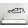 Nálepka auta na stenu Seat Leon TSI (Farba obrazu Sivá, Rozmer obrazu 19,5 x 60 cm)