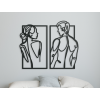 2-dielny minimalistický obraz Párik