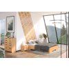 Drevená posteľ Spectrum Maxi buk - biela (200 x 90 cm)