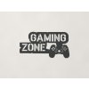 Detská nálepka na stenu Gaming zone (Farba obrazu Antracit)