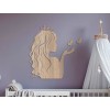 Nálepka do detskej izby Princezná a motýle
