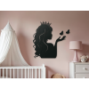 Nálepka do detskej izby Princezná a motýle