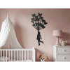 Nálepka do detskej izby Dievča s motýľmi