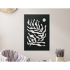 Abstraktný obraz na stenu Koraly (Farba obrazu Sivá, Rozmer obrazu 31,5 x 22 cm)