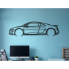 Obraz na stenu R8 Coupé (Farba obrazu Sivá, Rozmer obrazu 18,5 x 60 cm)