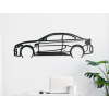 Drevená nálepka na stenu BMW M2 (Farba obrazu Sivá, Rozmer obrazu 18,5 x 60 cm)