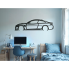 Drevený obraz na stenu BMW M4 (Farba obrazu Sivá, Rozmer obrazu 17,5 x 60 cm)