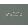 Drevený obraz na stenu Aston Martin Vantage (Farba obrazu Prírodná)