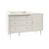 Petite 3drawer+1door chest champagne 3