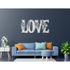 AKCIA - Drevený nápis na stenu LOVE, Čierna