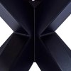 60964 3 okruhly jedalensky stol heaven 110 biely mramor cierna