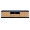 TV stolík Seaford 140 - dub divoký / čierna
