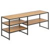 TV stolík Seaford 120 - dub divoký / čierna