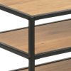 TV stolík Seaford 120 - dub divoký / čierna
