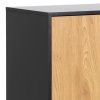 Komoda Seaford 3D2S - dub divoký / čierna