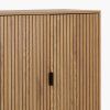 Vysoká komoda Jaipur - dub divoký / čierna