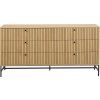 Zásuvková komoda Albany 6S - dub / čierna