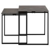 Set konferenčných stolíkov Katrine (2 ks) - čierna