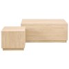 Set konferenčných stolíkov Dice (2 ks) - béžový mramor