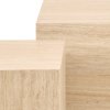 Set konferenčných stolíkov Dice (2 ks) - béžový mramor