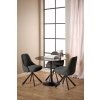 2x Otočná jedálenská stolička Carlton sivá : čierna