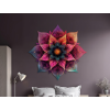 Kvetinová mandala Dúhová jednota (Povrchová úprava Matná, Rozmer obrazu 33,5 x 35,5 cm)