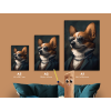 Obraz Corgi s rešpektom (Farba rámu Bez rámu, Povrchová úprava Matná, Veľkosť obrazu A4)