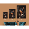 Moderný obraz Doberman boss (Farba rámu Bez rámu, Povrchová úprava Matná, Veľkosť obrazu A4)
