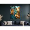 Obraz Zlatá monstera (Farba rámu Bez rámu, Povrchová úprava Matná, Veľkosť obrazu A4)