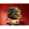 Obraz na stenu Zem ako fastfood (Povrchová úprava Matná, Rozmer obrazu 38,5 x 37 cm)