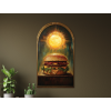 Obraz na stenu Slávny hamburger (Povrchová úprava Matná, Rozmer obrazu 49 x 27,5 cm)