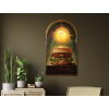 Obraz na stenu Slávny hamburger (Povrchová úprava Matná, Rozmer obrazu 49 x 27,5 cm)