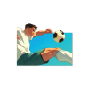 Obraz na stenu Futbalista (Povrchová úprava Matná, Rozmer obrazu 33,5 x 44,5 cm)