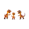 Obraz Malé dinosaury (Povrchová úprava Matná, Rozmer obrazu 47,5 x 91 cm)