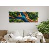 Tlačený machový obraz Prelínanie (imitácia) (Povrchová úprava Matná, Rozmer obrazu 25 x 67,5 cm)