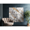 Viacdielny mramorový obraz Elegant (Povrchová úprava Matná, Rozmer obrazu 63 x 63 cm)