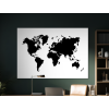 Minimalistická mapa sveta (Farba rámu Bez rámu, Povrchová úprava Matná, Veľkosť obrazu A4)