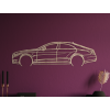 AKCIA Drevená nálepka na stenu Mercedes CLS63 AMG - 25x86 cm, čierna