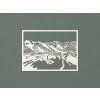 Drevený obraz Grossglockner (Farba obrazu Biela)