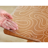 68703 makke sklo biele kontury pvc folia na stol na mieru