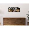 AKCIA - Fotorámik so srdiečkami Love, Biela