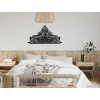 AKCIA - Polovičná mandala z dreva Ornament, Dub Sonoma